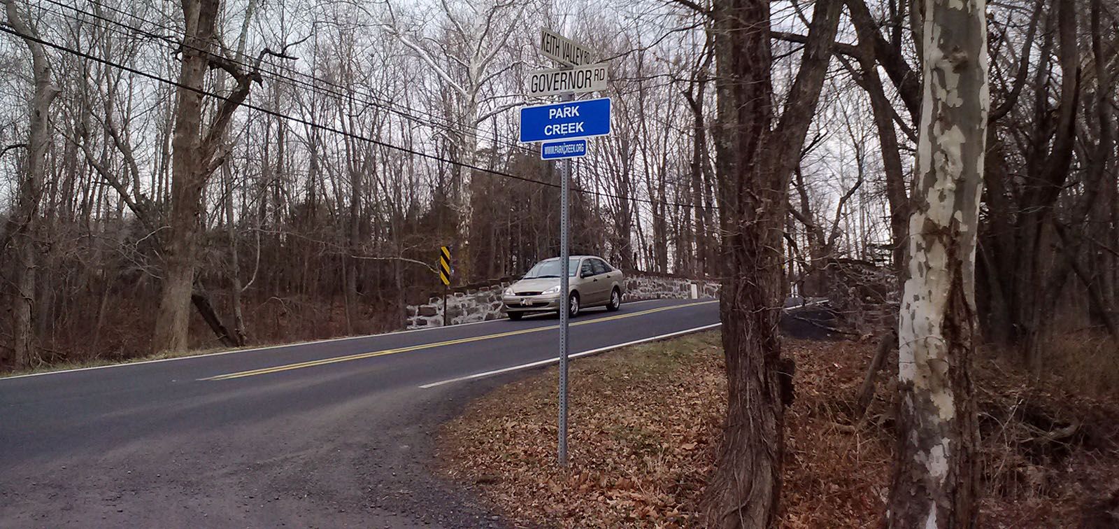 Image of the Keith Valley and Governor Road bridge intersection