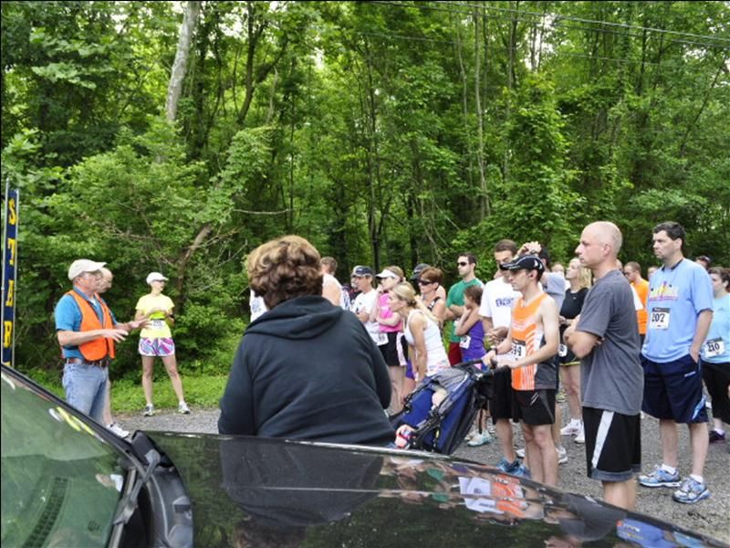 Pete and group of runners at historic 5k