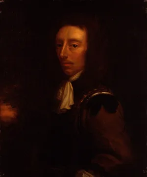 very dark oil painting of algernon sidney