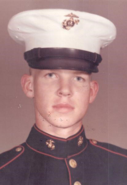 William Walls in marine dress uniform